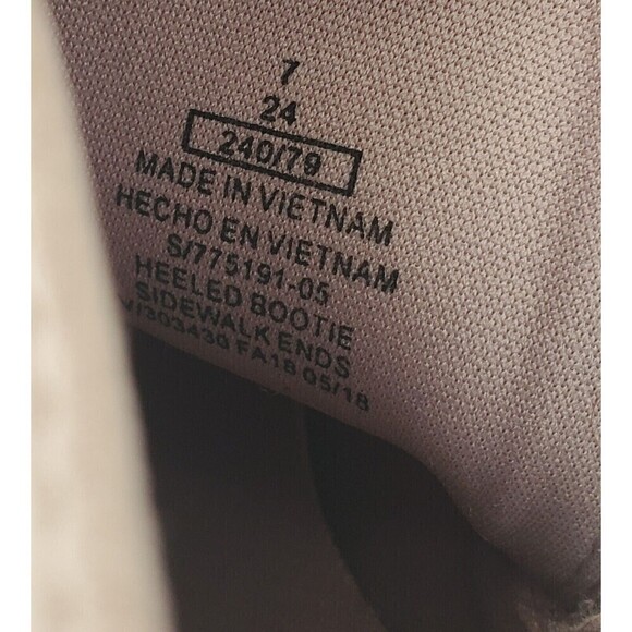 NEW OLD NAVY Size 7 FAUX SUEDE‎ LEATHER HIGH HEEL BOOTIES SAGE Beige ANKLE BOOTS - Picture 12 of 13